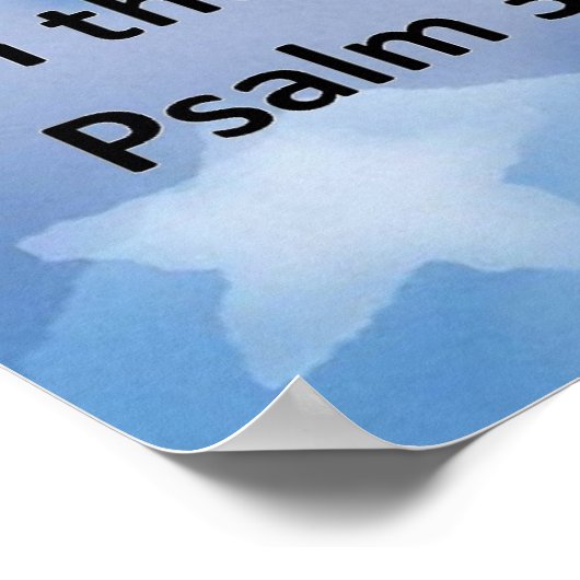 Psalm 31:24 Poster (Ecke)