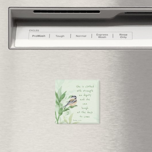 Psalm 31:25 Sie ist bekleidet mit einer Festigkeit Magnet (In Situ (Geschirrspüler))