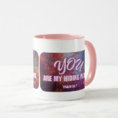 Psalm 32:7 "Du bist mein Versteck" Tasse (VorderseiteRechts)