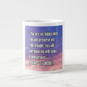 Psalm 32:7 WEBU Mug Jumbo-Tasse (Vorderseite)
