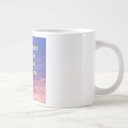 Psalm 32:7 WEBU Mug Jumbo-Tasse (Rechts)