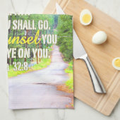 Psalm-32:8 Geschirrtuch (Viertel Falte)