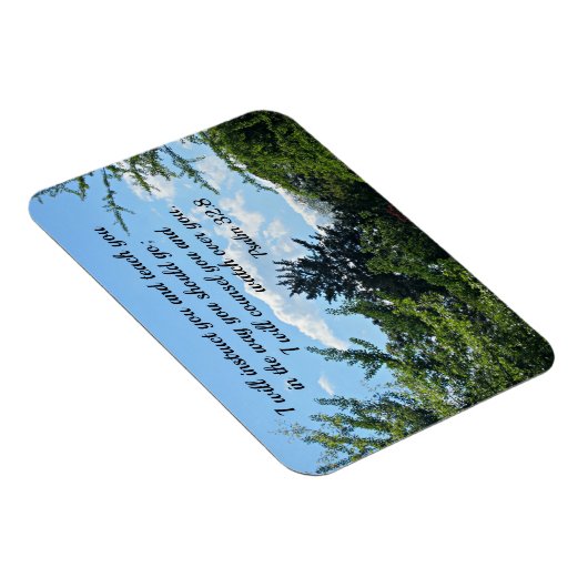 Psalm 32:8 Ich werde dich unterweisen und dir beib Magnet (Rechte Seite)