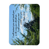 Psalm 32:8 Ich werde dich unterweisen und dir beib Magnet (Vertikal)