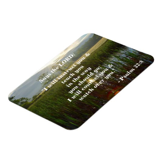 Psalm 32:8 Ich werde dir beibringen Magnet (Linke Seite)