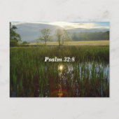 Psalm 32:8 Ich werde dir beibringen Postkarte (Rückseite)