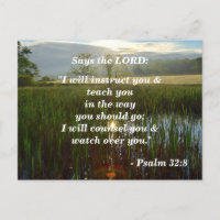Psalm 32:8 Ich werde euch lehren