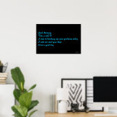 Psalm 32:8 poster (Heimbüro)