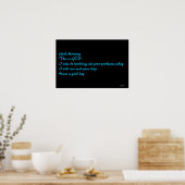 Psalm 32:8 poster (Küche)