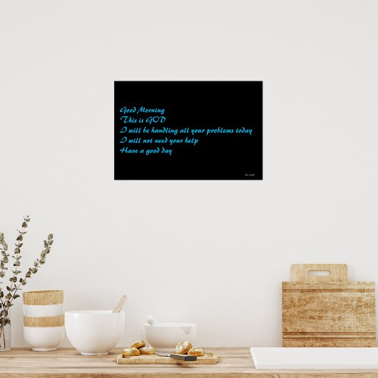 Psalm 32:8 poster (Küche)