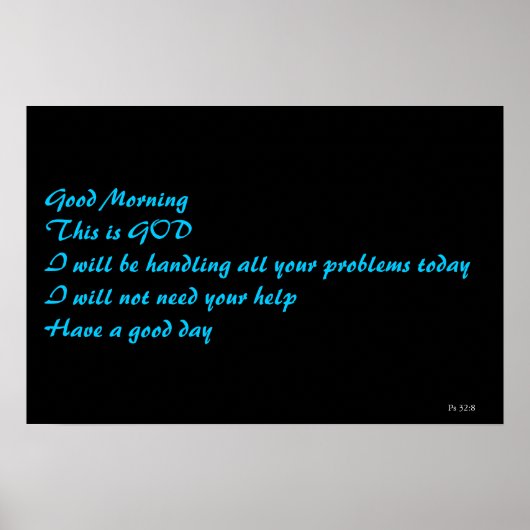 Psalm 32:8 poster (Vorne)