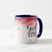 Psalm 33:12 Gesegnet ist die Nation Bible Verse Tasse (VorderseiteRechts)