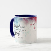 Psalm 33:12 Gesegnet ist die Nation Bible Verse Tasse (Vorderseite Links)