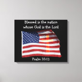 Psalm 33:12 Leinwand (Vorderseite)