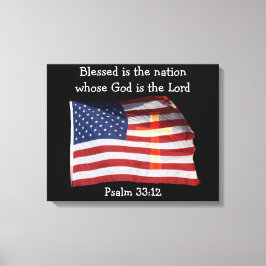 Psalm 33:12 Leinwand
