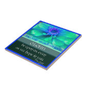 Psalm-33:22 mit Zinnia-Blume Fliese (Seite)