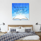 Psalm 33:4 leinwanddruck (Insitu (Schlafzimmer))