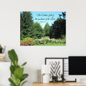 Psalm 33:5 Die Erde ist voll von der Güte des... Poster (Heimbüro)