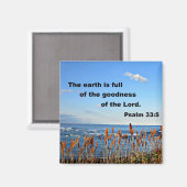 Psalm 33:5 magnet (Vorderseite/Rückseite)