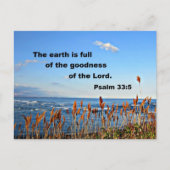 Psalm 33:5 postkarte (Vorderseite)