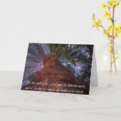Psalm 33:6 Starry Night Karte (Gelbe Blume)