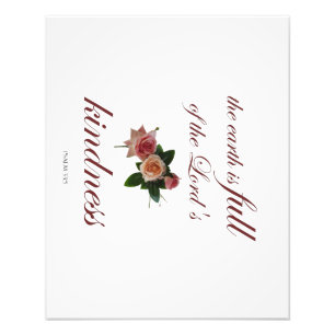 Psalm-33, Die Erde ist voll von der Güte des Herrn Fotodruck