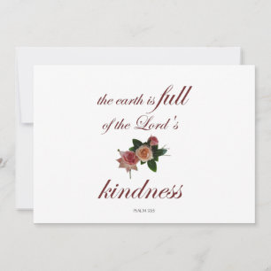 Psalm-33, Die Erde ist voller Güte des Herrn Einladung