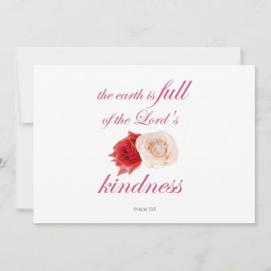 Psalm 33 – "Die Erde ist voller Güte des Herrn Einladung