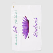 Psalm 33 lila Lotusfreundlichkeit Golfhandtuch (Vorderseite)