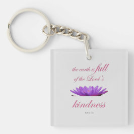 Psalm 33 lila Lotusfreundlichkeit Schlüsselanhänger