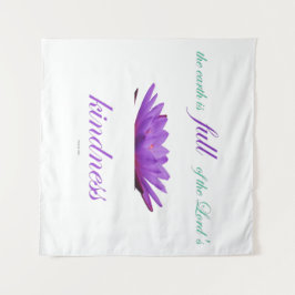 Psalm 33 lila Lotusfreundlichkeit Wandteppich