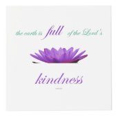 Psalm 33 lila Lotusfreundlichkeit Würfel (Vorderseite)