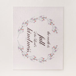 Psalm 33 Schrift Blumenreath Art Puzzle