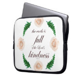 Psalm 33 Schrift mit floraler Kunst Laptopschutzhülle (Vorderseite Links)