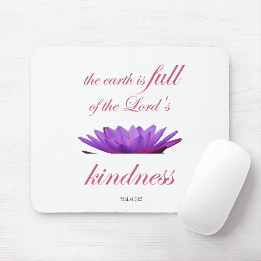 Psalm 33 Schrift mit floraler Kunst Mousepad (Mit Mouse)