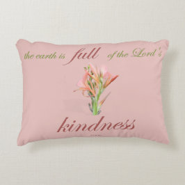 Psalm 33 volle Freundlichkeit Dekokissen