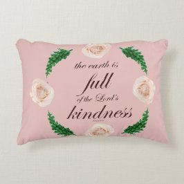 Psalm 33 volle Freundlichkeit Dekokissen