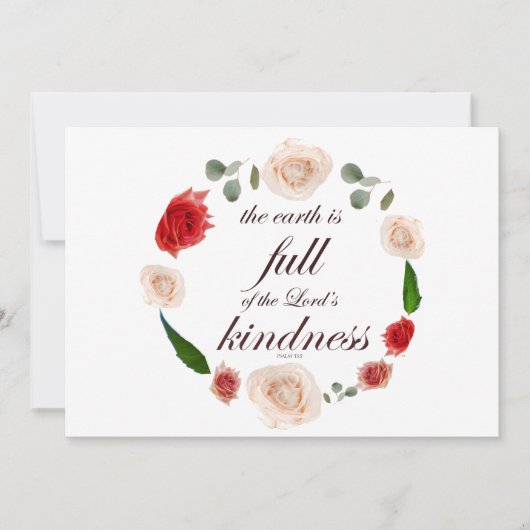 Psalm 33 volle Freundlichkeit Einladung (Vorderseite)