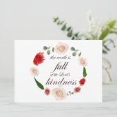 Psalm 33 volle Freundlichkeit Einladung (Stehend Vorderseite)