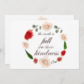 Psalm 33 volle Freundlichkeit Einladung (Vorne/Hinten)