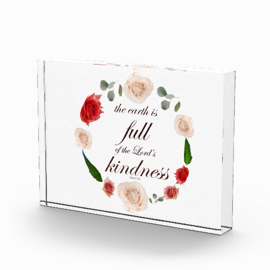 Psalm 33 volle Freundlichkeit Fotoblock (Rechts)