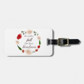 Psalm 33 volle Freundlichkeit Gepäckanhänger (Vorderseite horizontal)