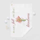 Psalm 33 volle Freundlichkeit Golfhandtuch (Insitu)