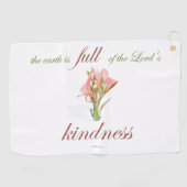 Psalm 33 volle Freundlichkeit Golfhandtuch (Horizontal)