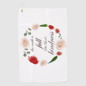 Psalm 33 volle Freundlichkeit Golfhandtuch (Vorderseite)