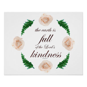 Psalm 33 volle Freundlichkeit Poster