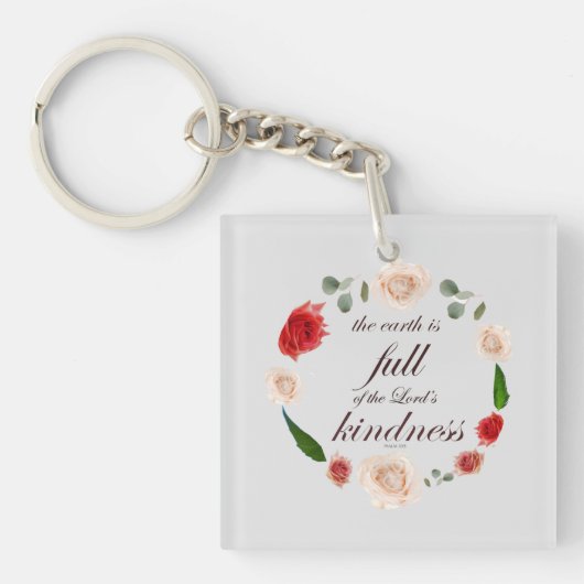 Psalm 33 volle Freundlichkeit Schlüsselanhänger (Vorderseite)