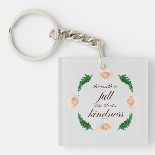 Psalm 33 volle Freundlichkeit Schlüsselanhänger (Vorderseite)