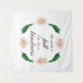 Psalm 33 volle Freundlichkeit Wandteppich (Vorderseite (Horizontal))