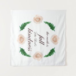 Psalm 33 volle Freundlichkeit Wandteppich